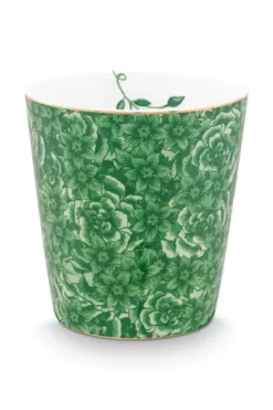 Pip Studio Porzellan Sets|Royal Stripes Tasse Blumen & Teebeutelablage