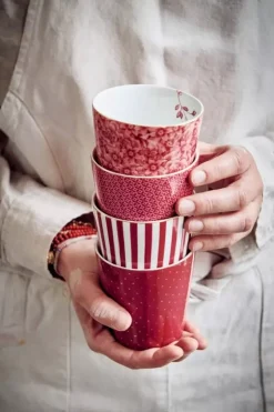 Pip Studio Kaffeetassen|Royal Stripes Tasse Dunkel