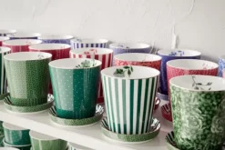 Pip Studio Porzellan Sets|Royal Stripes Tasse Fliesen & Teebeutelablage Grun
