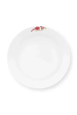 Pip Studio Tiefe Teller|Royal Stripes Tiefer Teller Dunkelrosa 21.5Cm