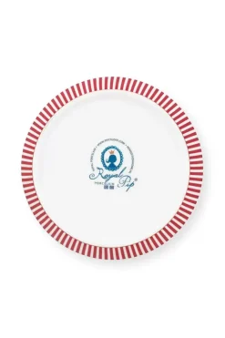 Pip Studio Tiefe Teller|Royal Stripes Tiefer Teller Dunkelrosa 21.5Cm