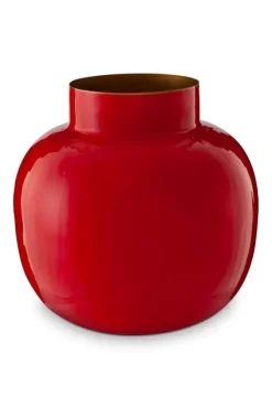 Pip Studio Grose Vasen|Runde Metall Vase 25 Cm