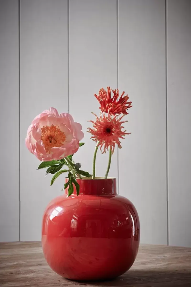 Pip Studio Grose Vasen|Runde Metall Vase 25 Cm