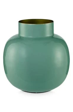 Pip Studio Grose Vasen|Runde Metall Vase 25 Cm