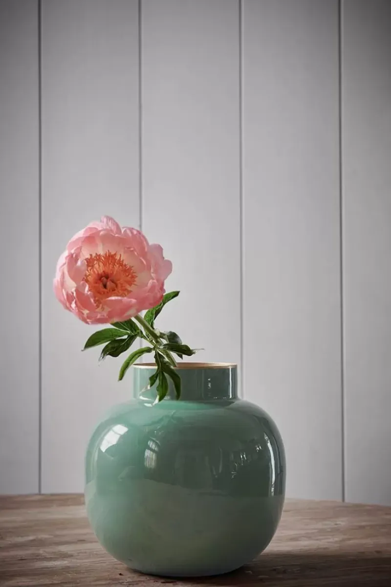 Pip Studio Grose Vasen|Runde Metall Vase 25 Cm