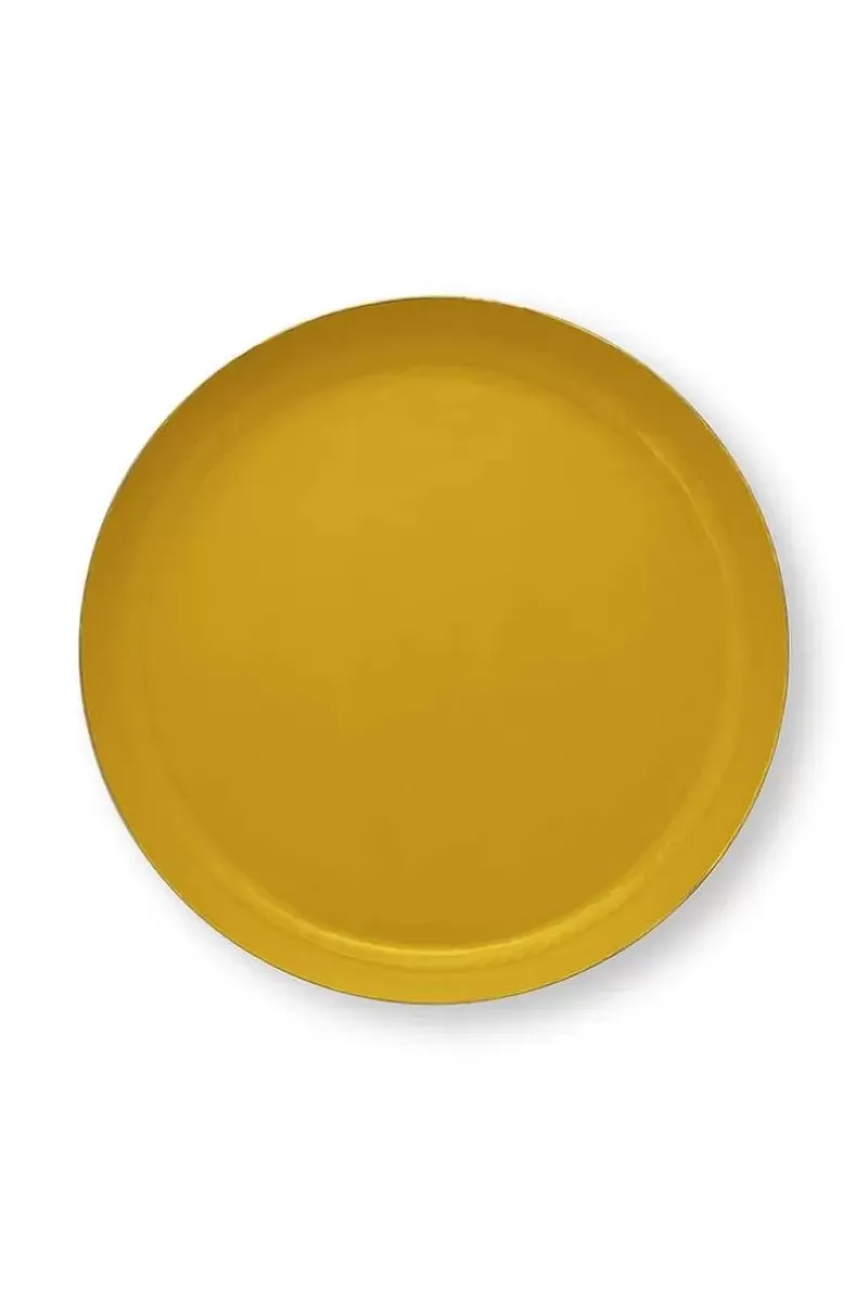 Pip Studio Schale Und Tabletts|Schale Emailliert Ocker 40Cm