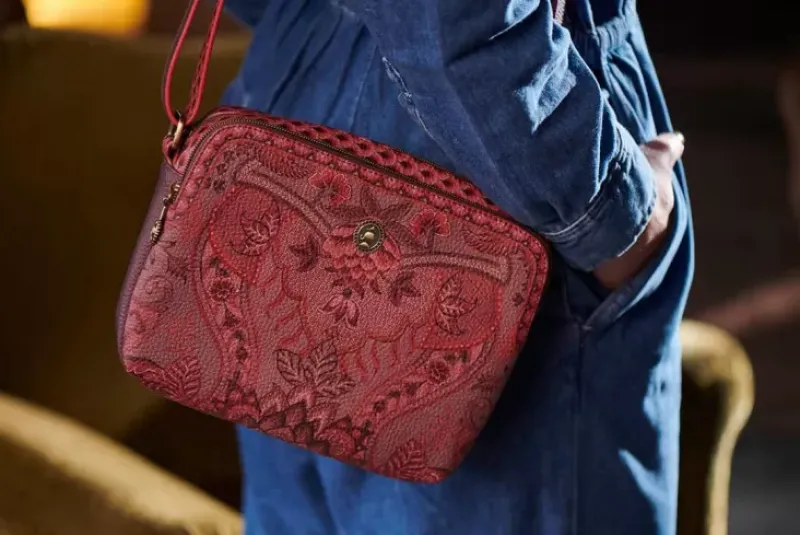 Pip Studio Ümhangetaschen|Schultertasche Medium Kyoto Festival Dunkel