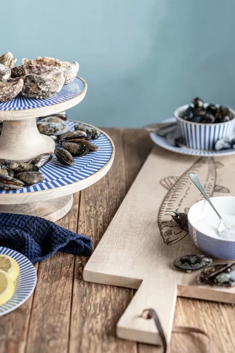 Pip Studio Schale Und Tabletts|Servierbrett Rechteckig Holz Hering