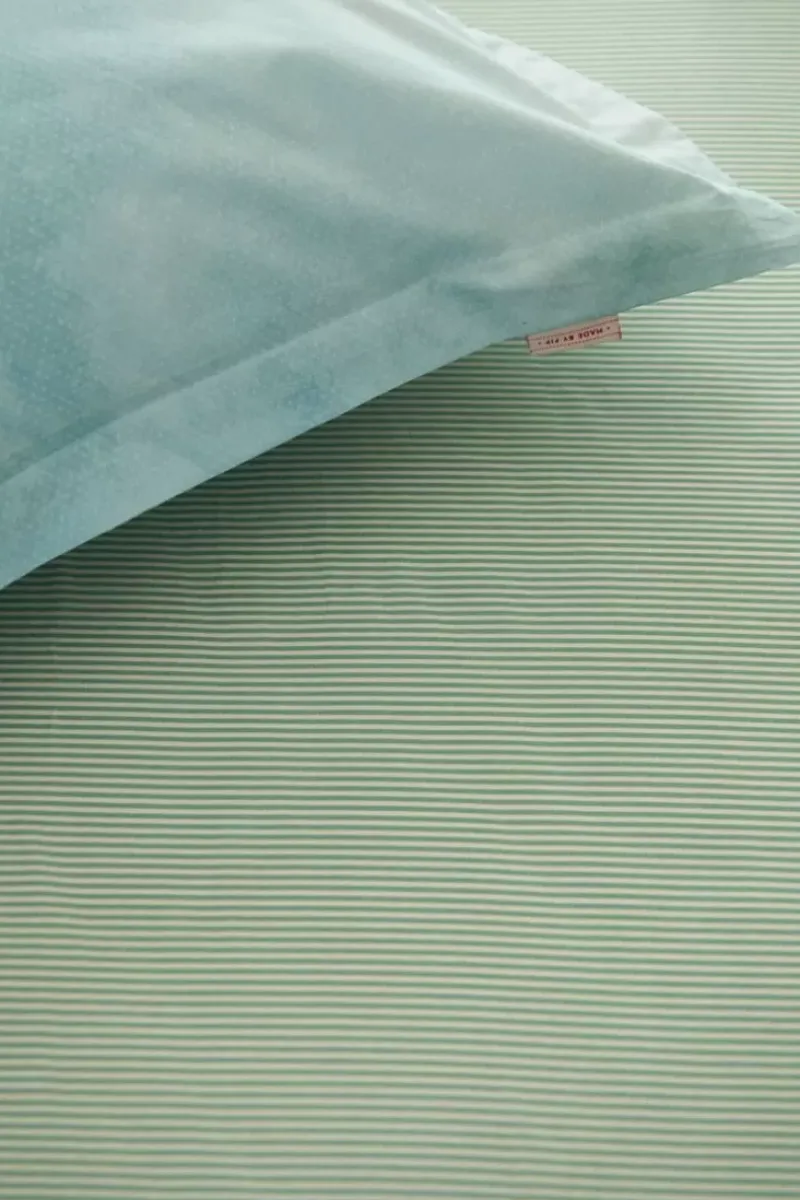 Pip Studio Laken|Spannbettlaken Duo Stripe Khaki