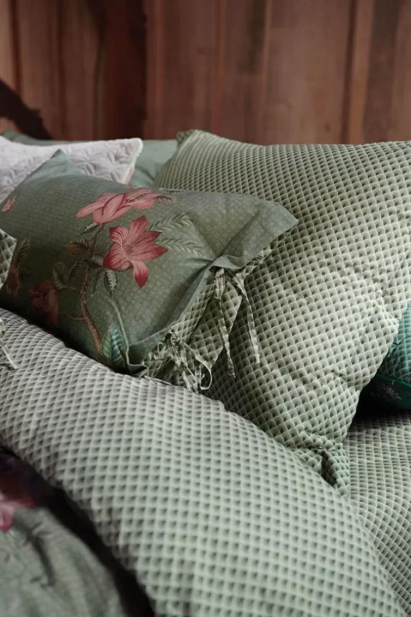 Pip Studio Laken|Spannbettlaken Suki Oliv