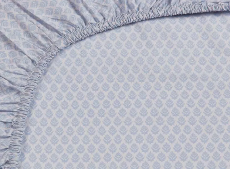 Pip Studio Laken|Spannbettlaken Thousand Leaves Blau