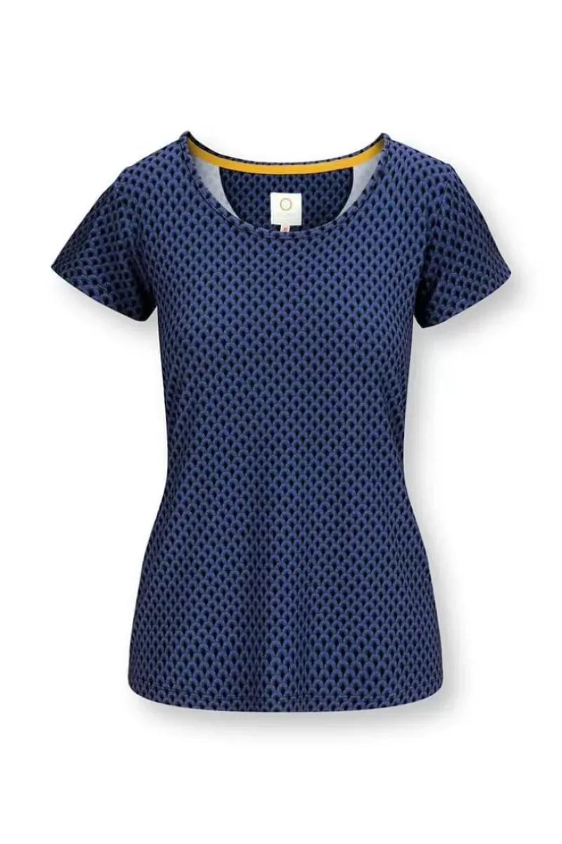 Pip Studio Sportshirts|Sport Top Kurze Armel Suki Kobalt