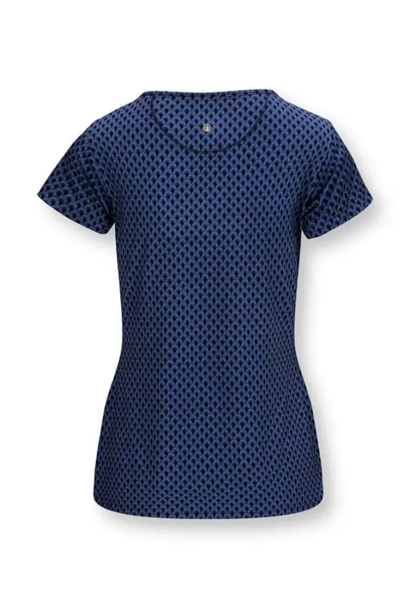 Pip Studio Sportshirts|Sport Top Kurze Armel Suki Kobalt