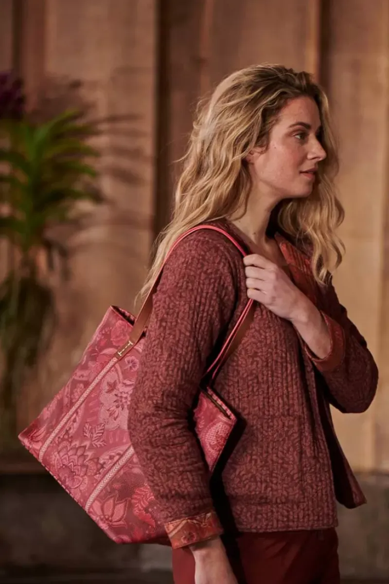 Pip Studio Shopper|Tasche Medium Kyoto Festival Dunkel