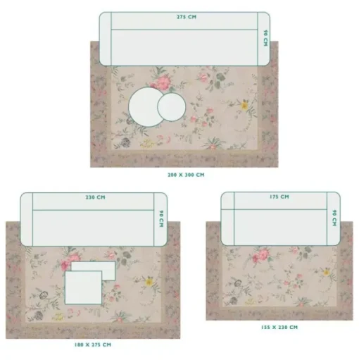Pip Studio Rechteckige Teppiche|Teppich Fleur Grandeur By Pip