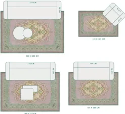 Pip Studio Rechteckige Teppiche|Teppich Majorelle By Pip Lila/Grun