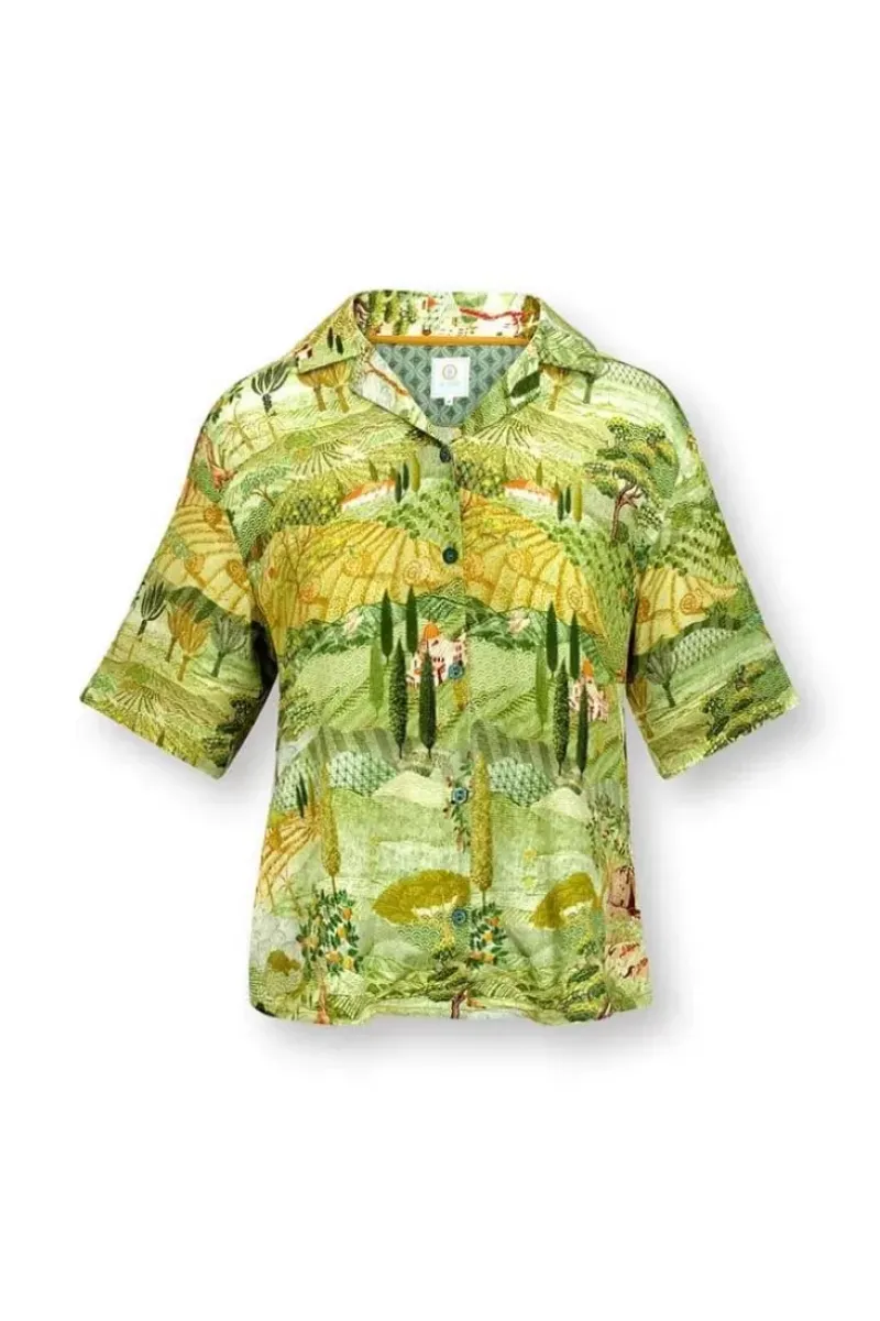 Pip Studio T-Shirts|Top Kurze Armel Toscana Grun