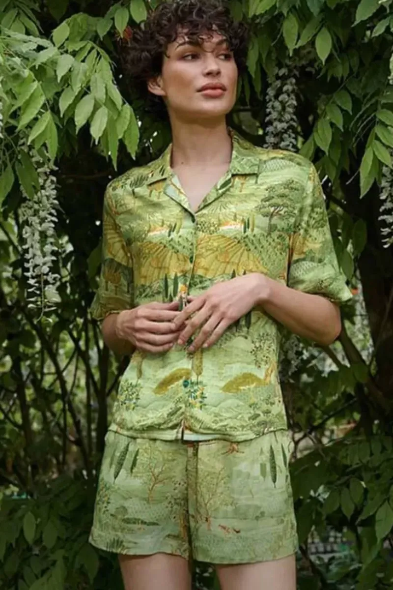 Pip Studio T-Shirts|Top Kurze Armel Toscana Grun