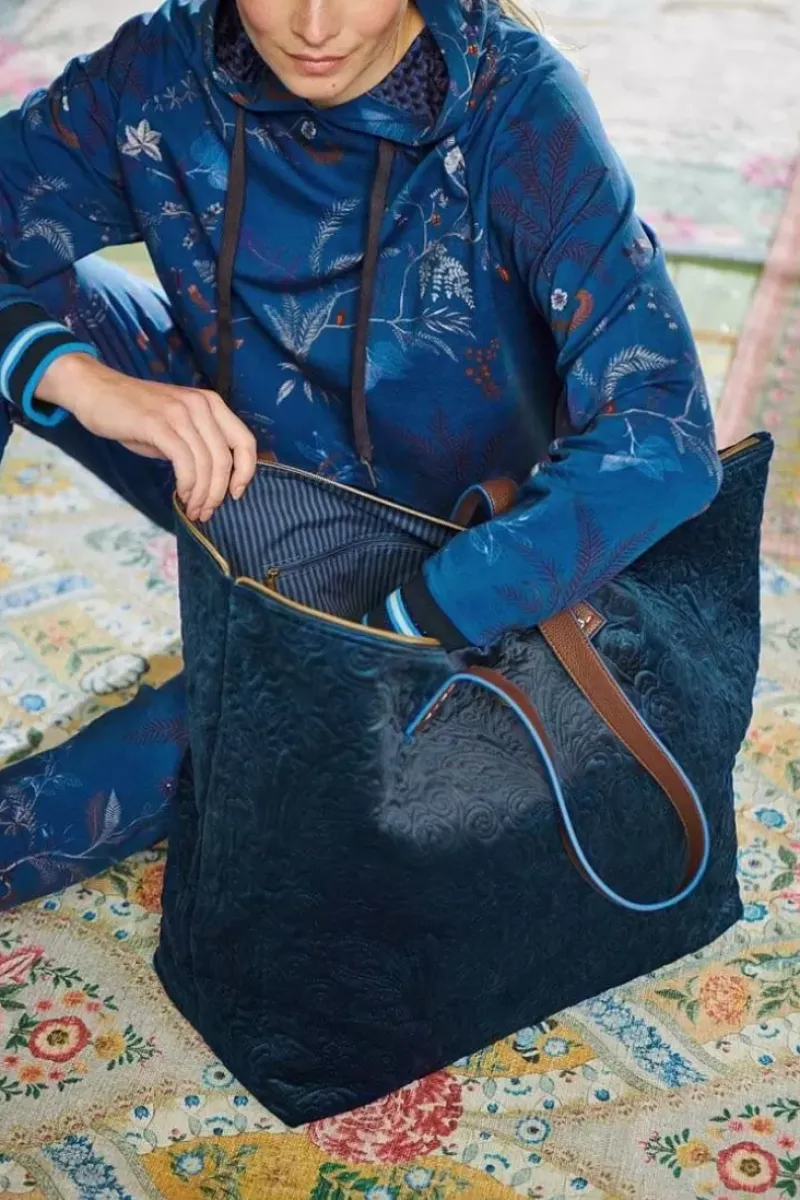 Pip Studio Wochenendtaschen|Tragetasche Samt Quiltey Days