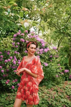 Pip Studio Kleider|Tunic Flora Firenze Koralle