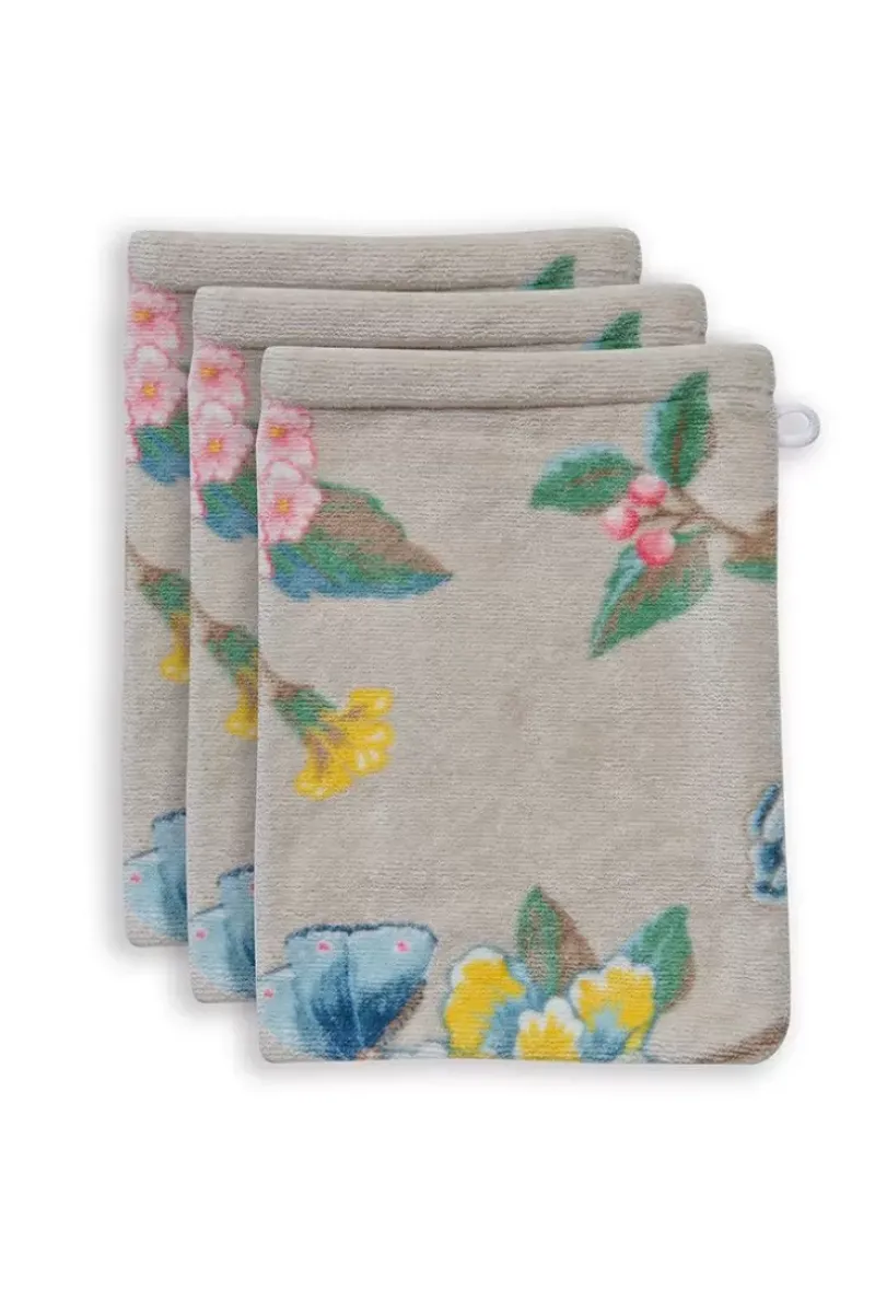 Pip Studio Waschlappen|Waschlappen Set/3 Good Evening 16X22 Cm