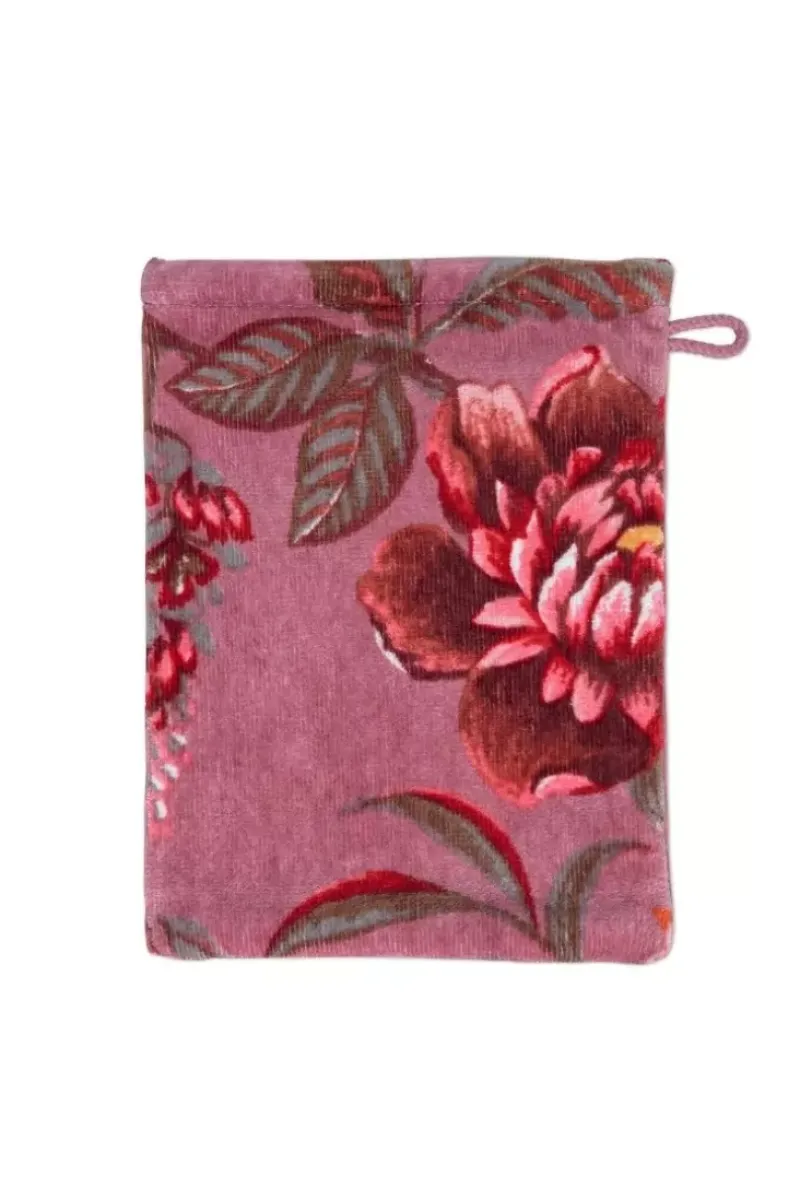 Pip Studio Waschlappen|Waschlappen Set/3 Secret Garden Mauve 16X22Cm
