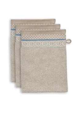 Pip Studio Waschlappen|Waschlappen Set/3 Soft Zellige 16X22 Cm