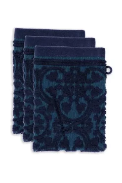 Pip Studio Waschlappen|Waschlappen Set/3 Tile De Pip Dunkel 16X22 Cm