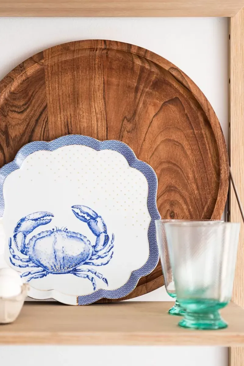 Pip Studio Wasserglas|Wasserglas Twisted Blau