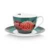 Pip Studio Tasse & Untertasse|Winter Wonderland Cappuccino Tasse & Untertasse Grun