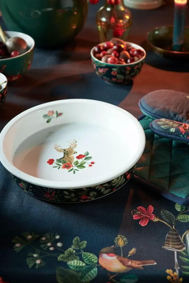 Pip Studio Backgeschirr|Winter Wonderland Servierschale Runden Dunkelblau