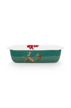Pip Studio Backgeschirr|Winter Wonderland Servierschale Rechteckig Gros Grun