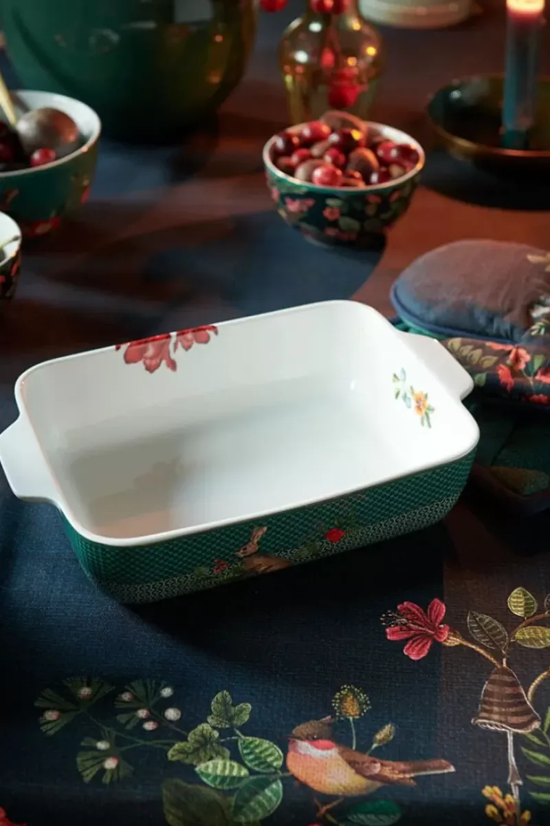 Pip Studio Backgeschirr|Winter Wonderland Servierschale Rechteckig Gros Grun