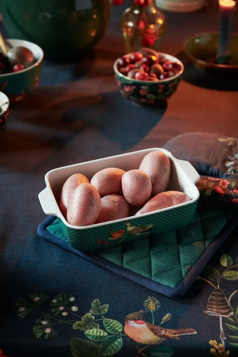 Pip Studio Backgeschirr|Winter Wonderland Servierschale Rechteckig Gros Grun