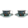 Pip Studio Tasse & Untertasse|Winter Wonderland Set/2 Espresso Tassen & Untertassen Dunkelblau