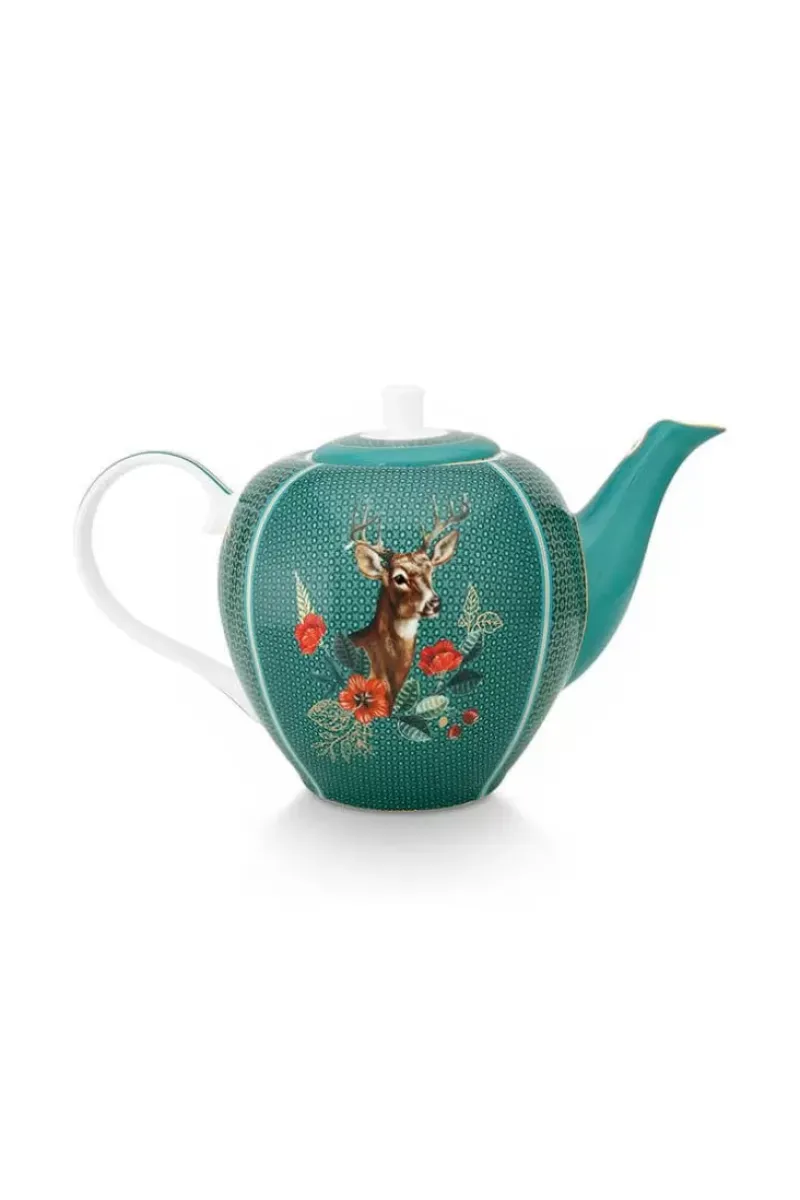 Pip Studio Teekannen|Winter Wonderland Teekanne Gross Grun