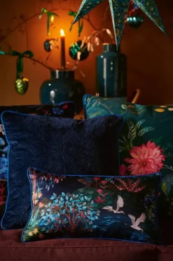 Pip Studio Zierkissen|Zierkissen Quilted Dunkelblau