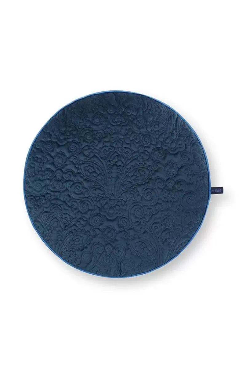 Pip Studio Zierkissen|Zierkissen Rund Quiltey Days Dunkel